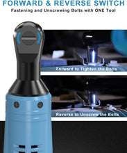 Load image into Gallery viewer, High Torque Cordless Ratchet Wrench Kit – 2 Batteries &amp; Extension Bar Included