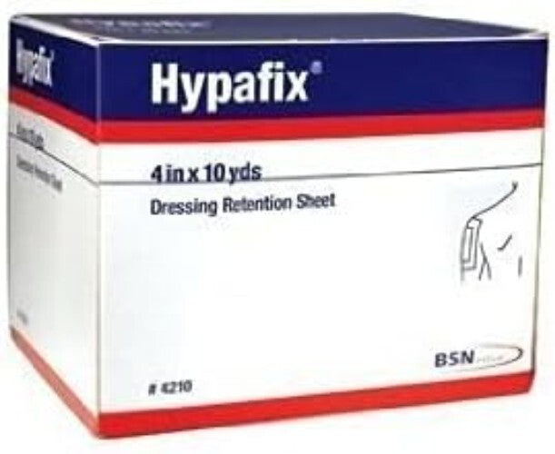 Adhesive Dressing Retention Tape for Secure Wound Care - 4" x 10 Yd Rolls