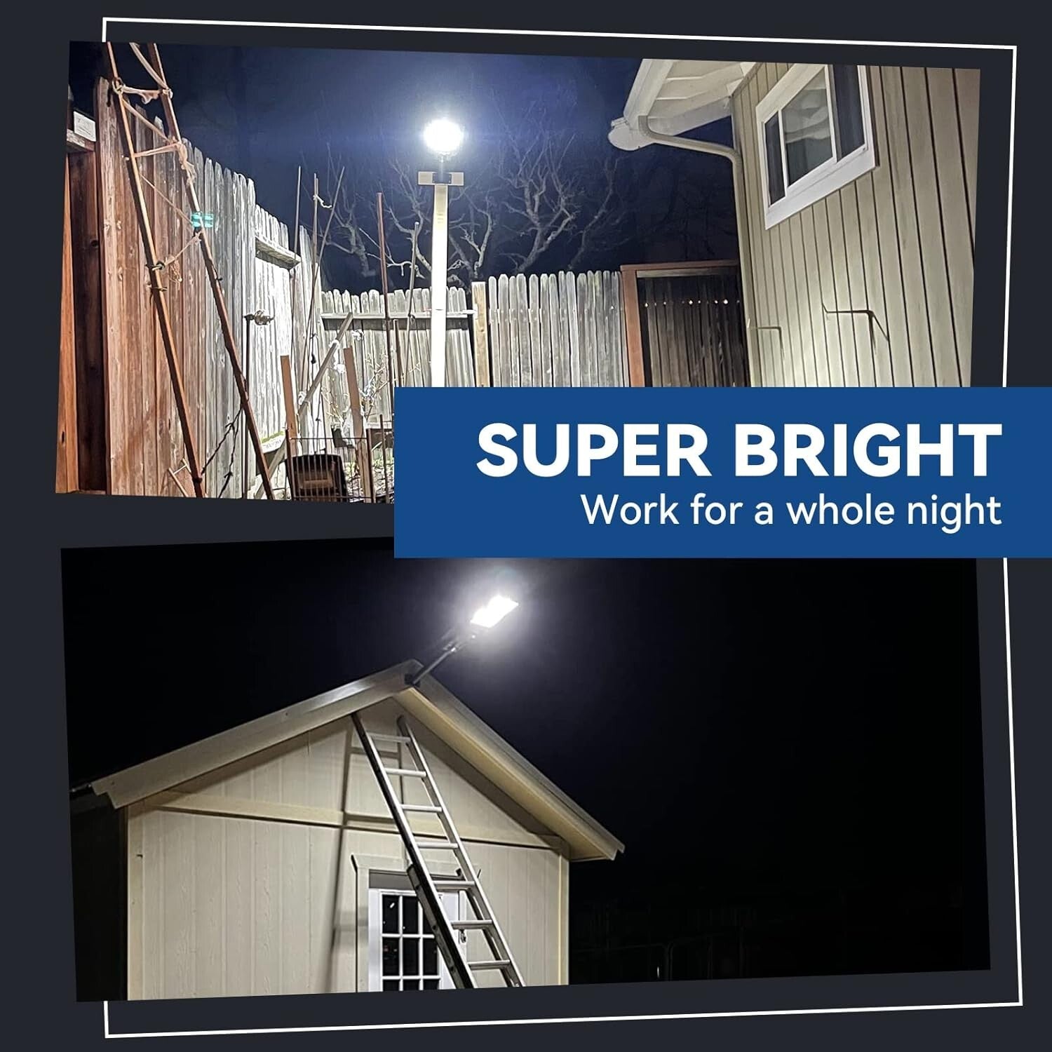 Energy Efficient Solar Street Lights Pack – 1000LM Brightness & Remote Control