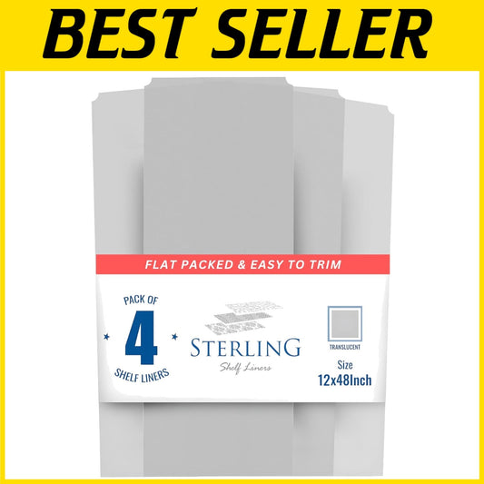 Flat Packed Wire Shelf Liners 12x48 - Protect and Organize Your Pantry Easily