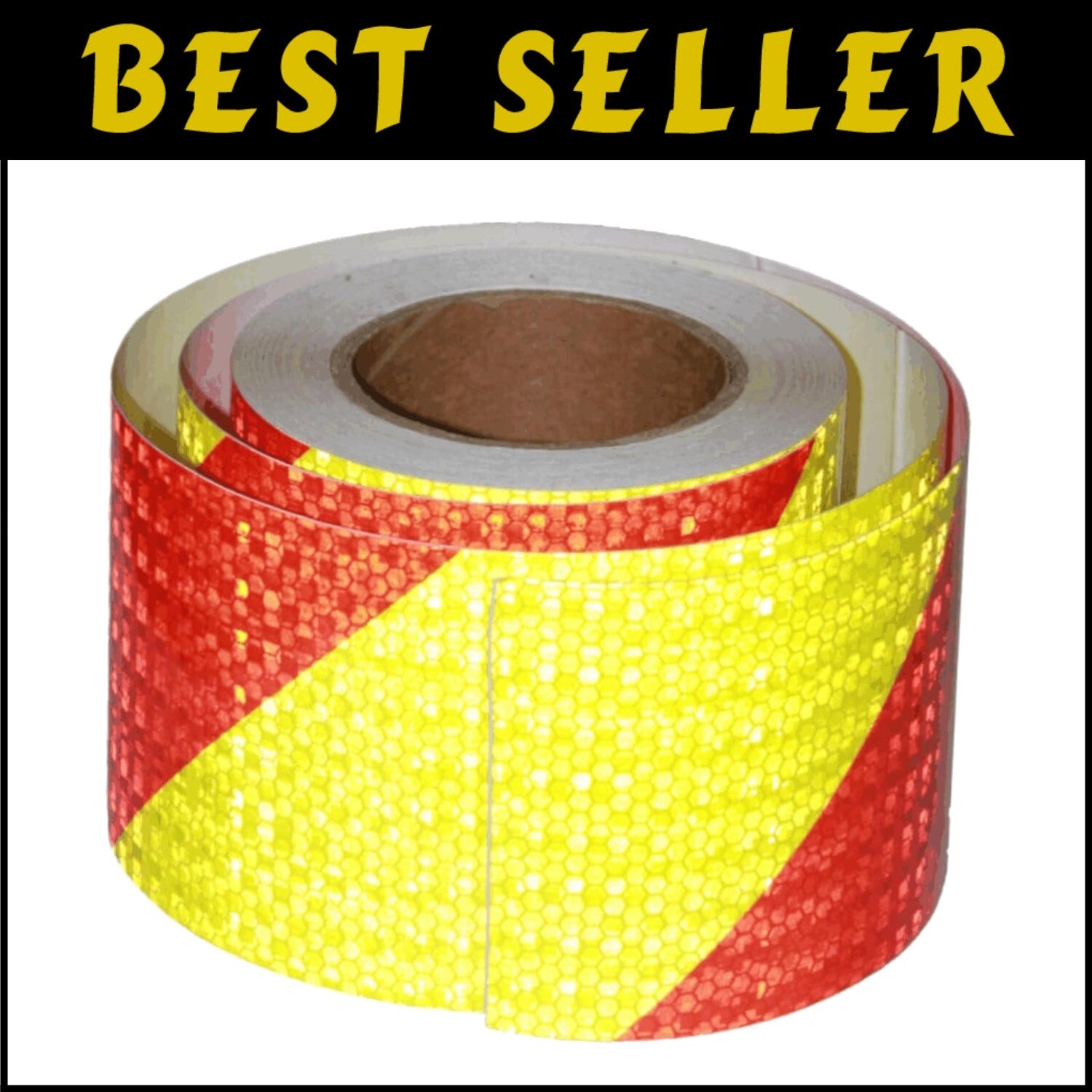 Industrial Waterproof Reflective Tape 4"x66' - Strong Adhesion for Night Safety