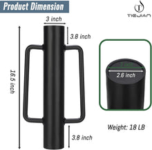 Load image into Gallery viewer, 18 LB Heavy Duty Steel Fence Post Driver with Ergonomic Handle - Durable Black