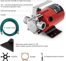Load image into Gallery viewer, 1/10 HP Electric Water Pump with Hose Kit - Ideal for Pools, Gardens, and Yards