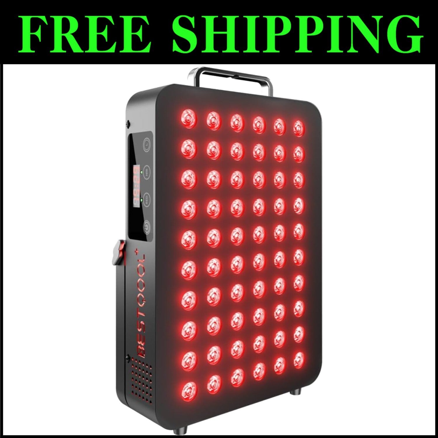 Enhanced Red Light Therapy Device - 105W LED with Cooling Fan & Eye Protection