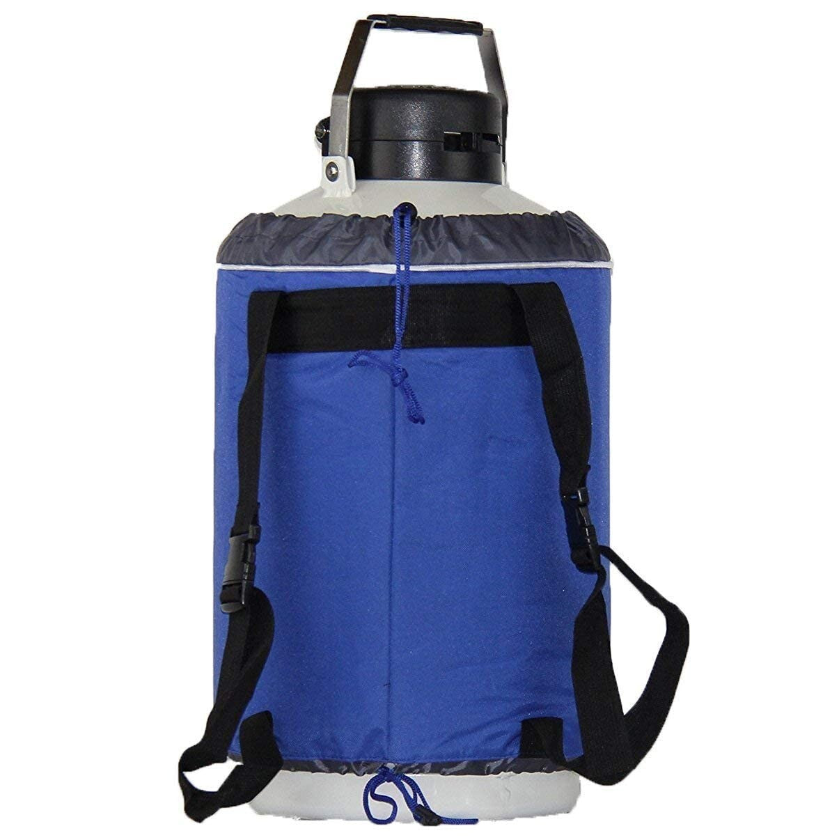 Compact 10L Cryogenic Container Dewar - 6 Canisters Included, Lightweight Design