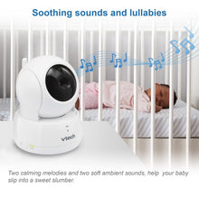 Load image into Gallery viewer, Pan-Tilt-Zoom Baby Monitor, 2.8” LCD Screen, Night Vision &amp; Temperature Sensor