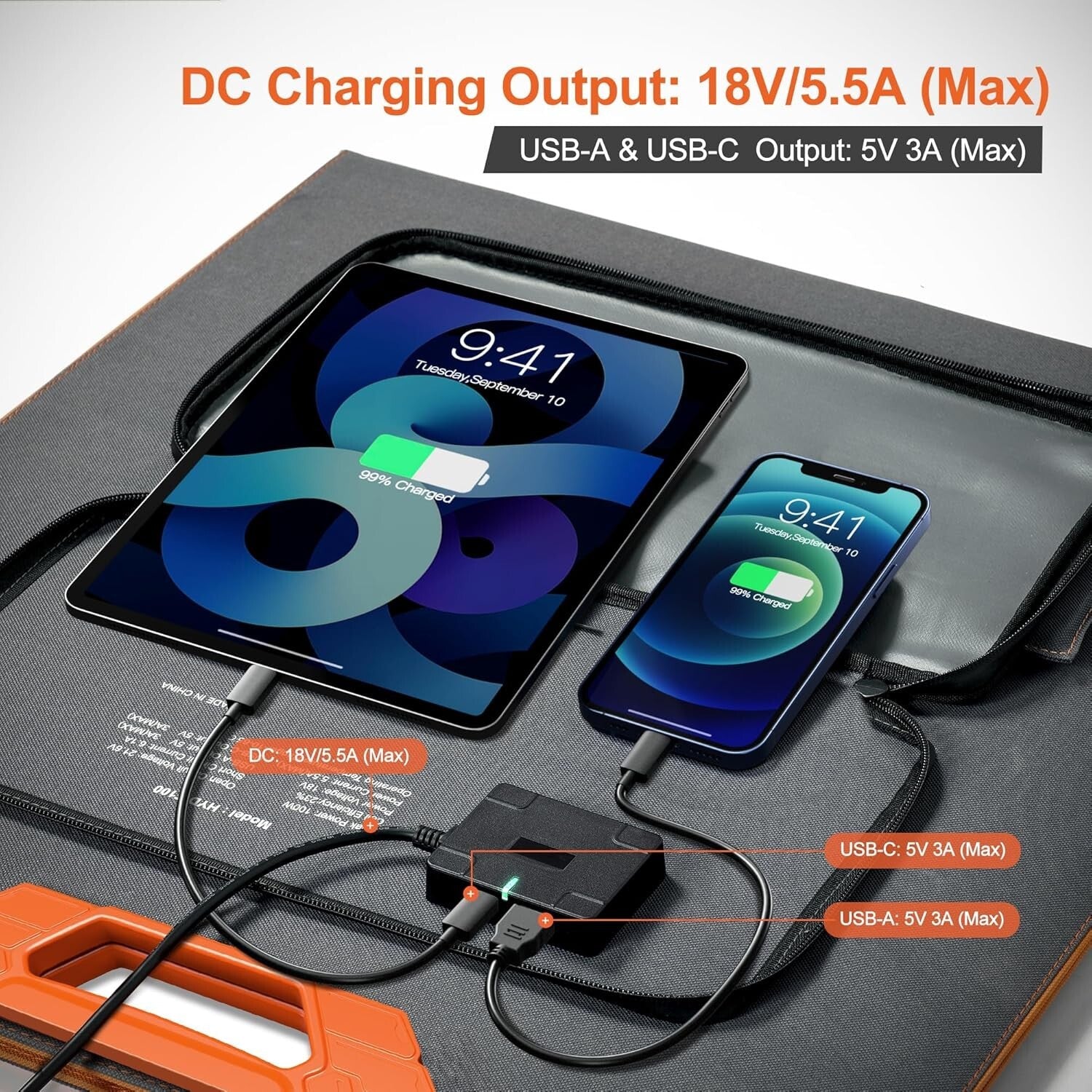 Flexible 100W Solar Power Panel for Eco-Friendly Adventures Anytime, Anywhere