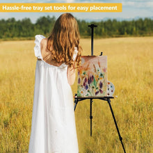 Load image into Gallery viewer, Lightweight 61-Inch Adjustable Easel for Paint Canvases with Tray Included