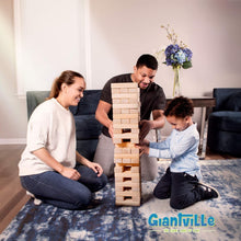Load image into Gallery viewer, 56-Piece Life-Size Tumbling Timber Game - Indoor/Outdoor Fun for Kids and Adults