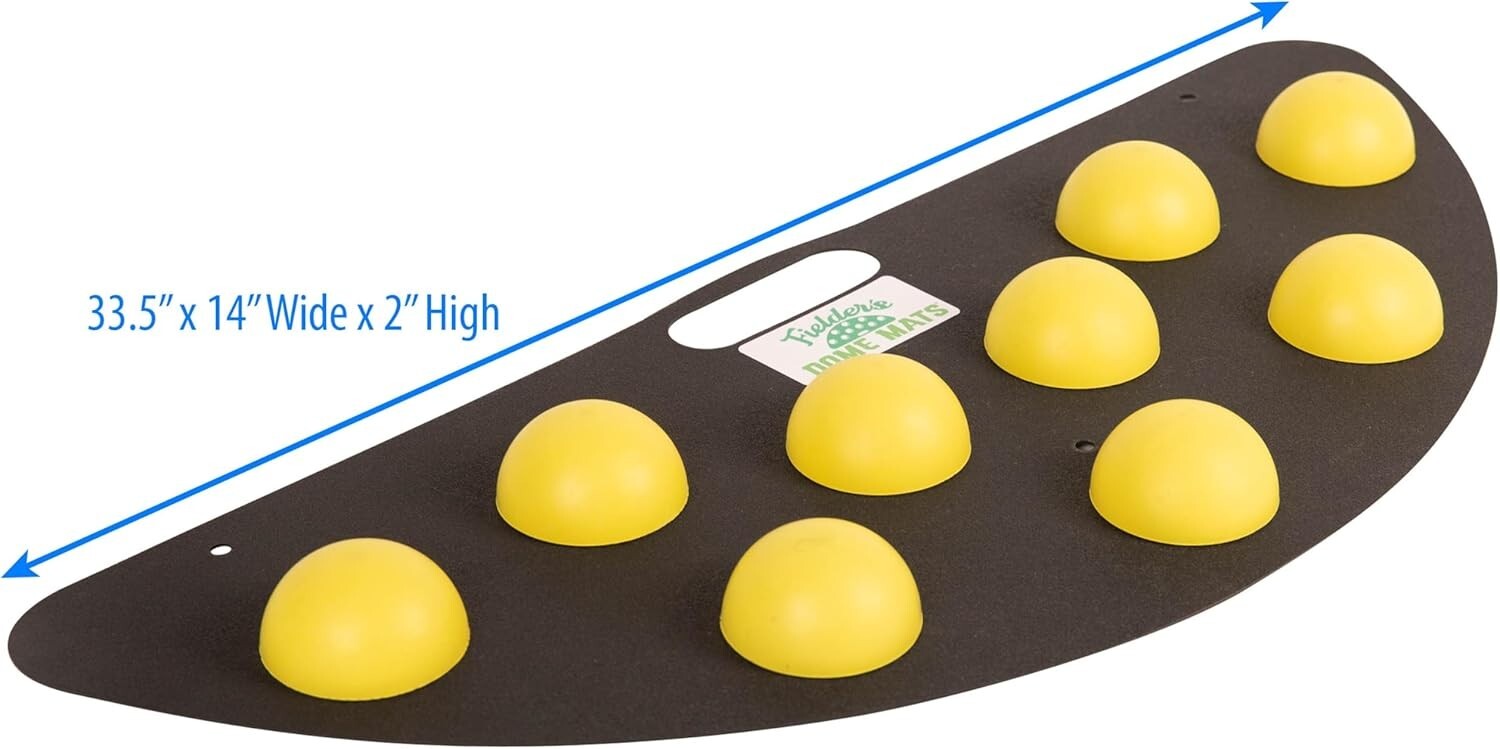 Durable Fielding Training Mat for Baseball & Softball - 33.5"x14" Agility Tool