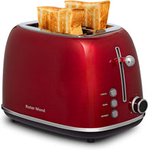 Load image into Gallery viewer, Compact Retro 2 Slice Toaster with Multiple Toasting Modes and Easy Clean Design