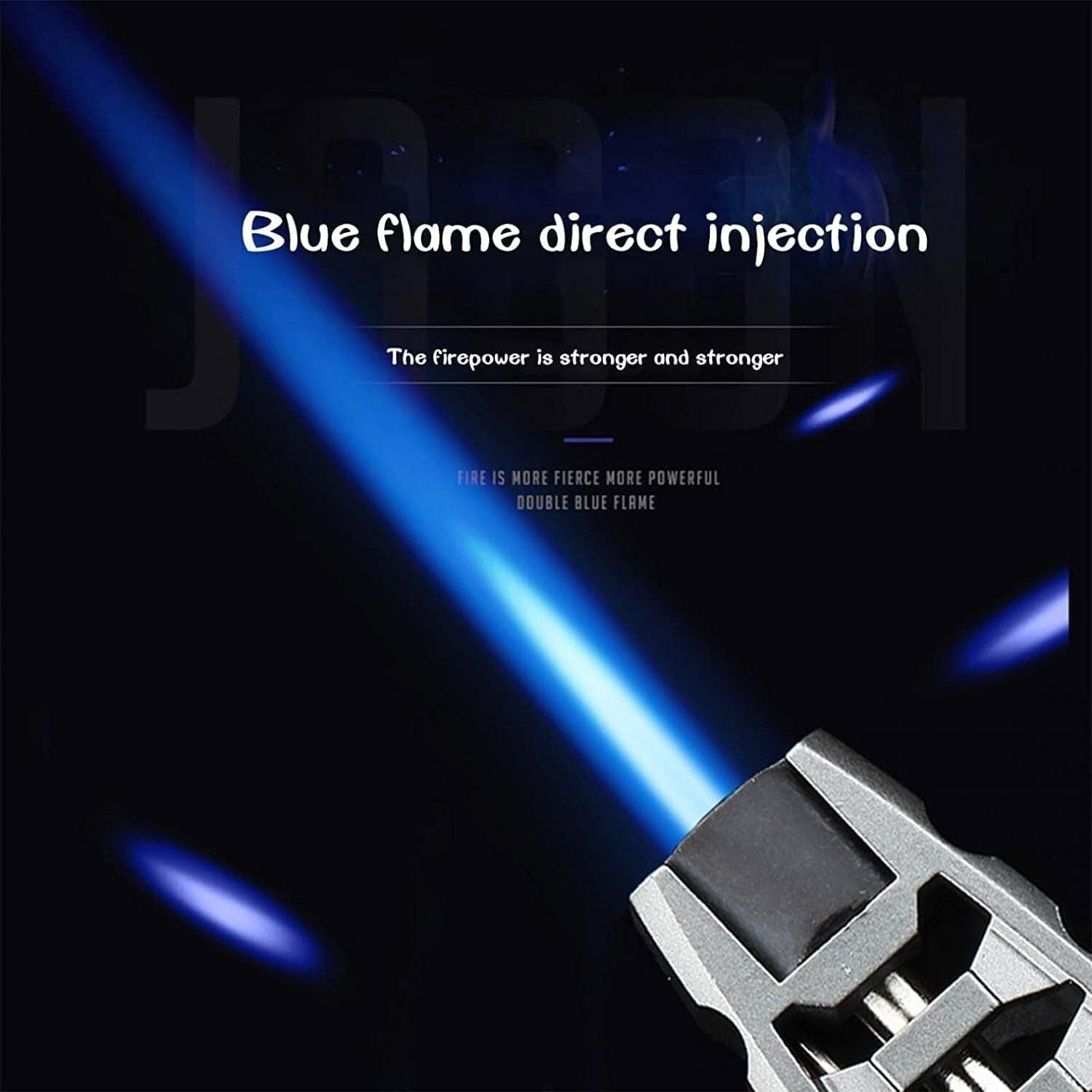 Compact Jet Flame Butane Torch with Safety Lock - Ideal for Outdoor Cooking