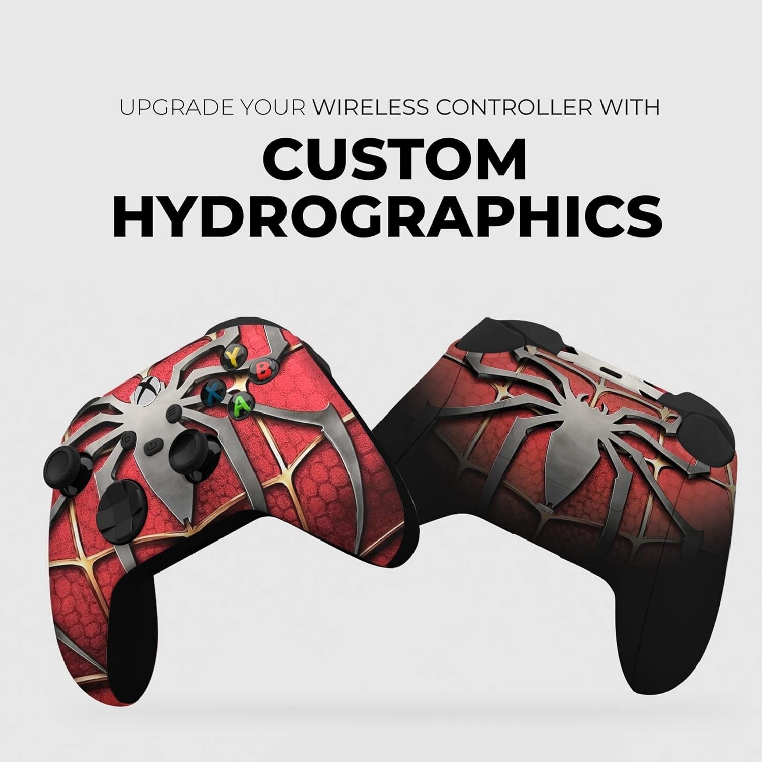 Personalized Spider-Man Red Wireless Xbox Series X Controller - Hydro-Dip Art