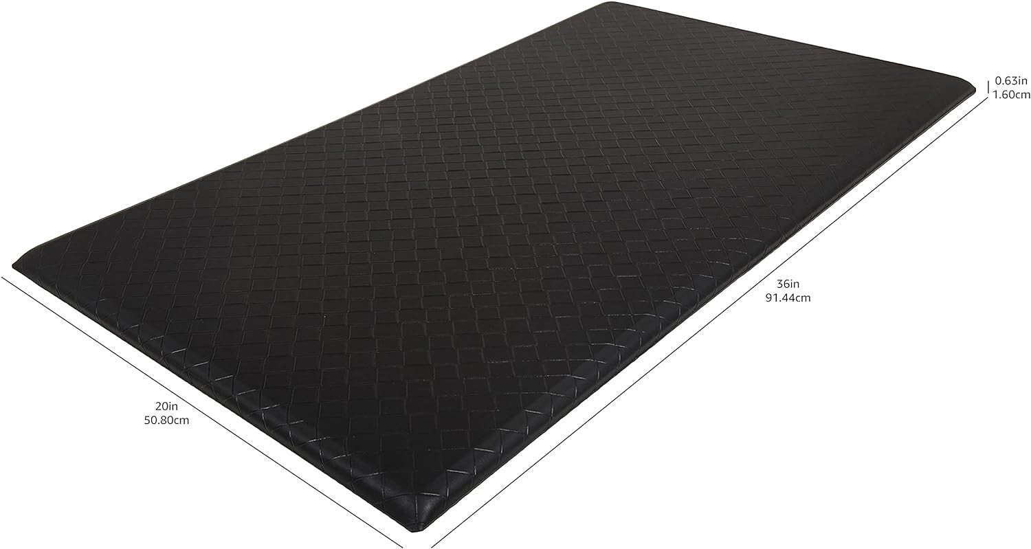 Durable 5-Pack Non-Curling Anti-Fatigue Mats, 20 x 36 Inches for Home & Office