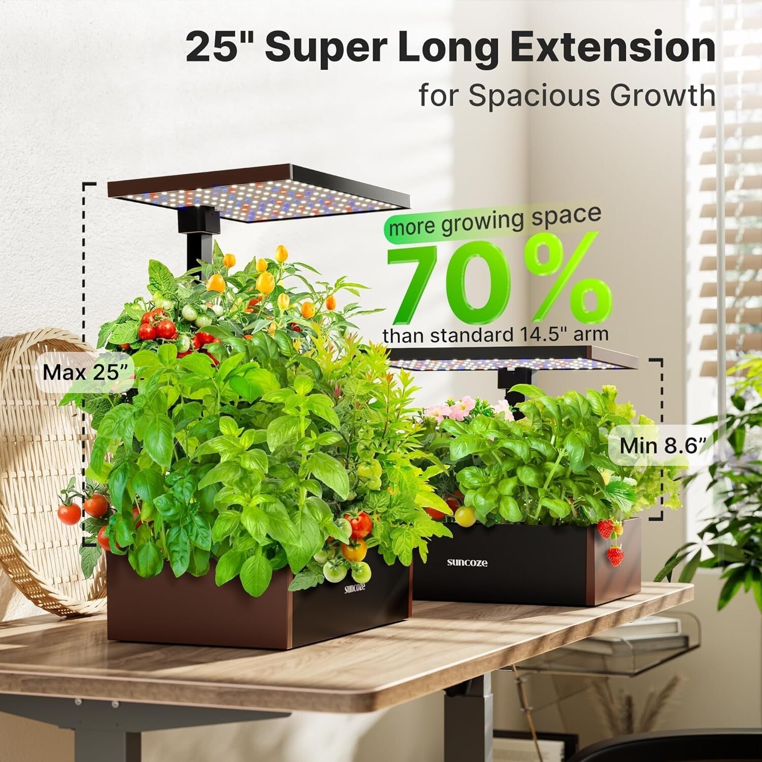 Complete Hydroponics Garden Kit - 20 Pods, Light Timer & Water Level Indicator