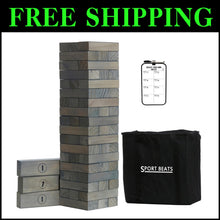 Load image into Gallery viewer, Multifunctional Gray Tower Game - Includes 54 Blocks &amp; Carry Bag for Parties