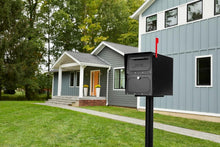 Load image into Gallery viewer, Durable Post Mount Mailbox with Enhanced Security and Oversized Storage