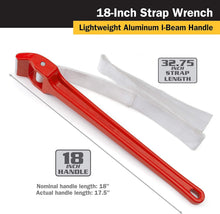 Load image into Gallery viewer, Versatile 18-Inch Strap Wrench for Plastic &amp; Metal Fittings - Lightweight Design