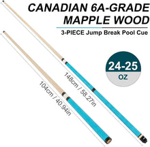 Load image into Gallery viewer, Stylish 3-Piece Jump Break Cue Stick - Unisex-Adult with Automotive UV Finish