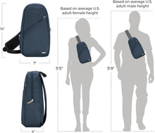 Load image into Gallery viewer, 5-Point Anti-Theft Classic Sling Bag with RFID Blocking &amp; Slash-Resistant Design