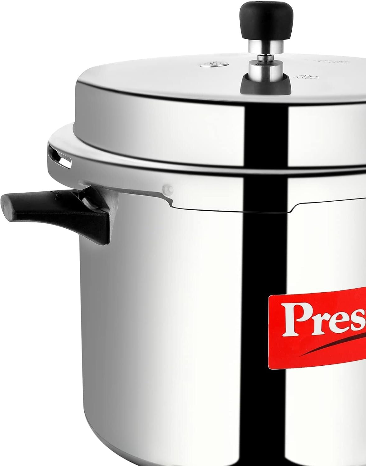 Efficient 10L Silver Pressure Cooker - Heavy-Duty Aluminum, Ergonomic Handles