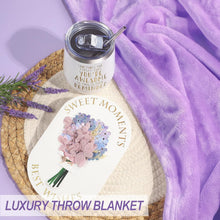 Load image into Gallery viewer, Self-Care Spa Gift Set: Flannel Blanket, Bath Bombs &amp; Essentials for Her