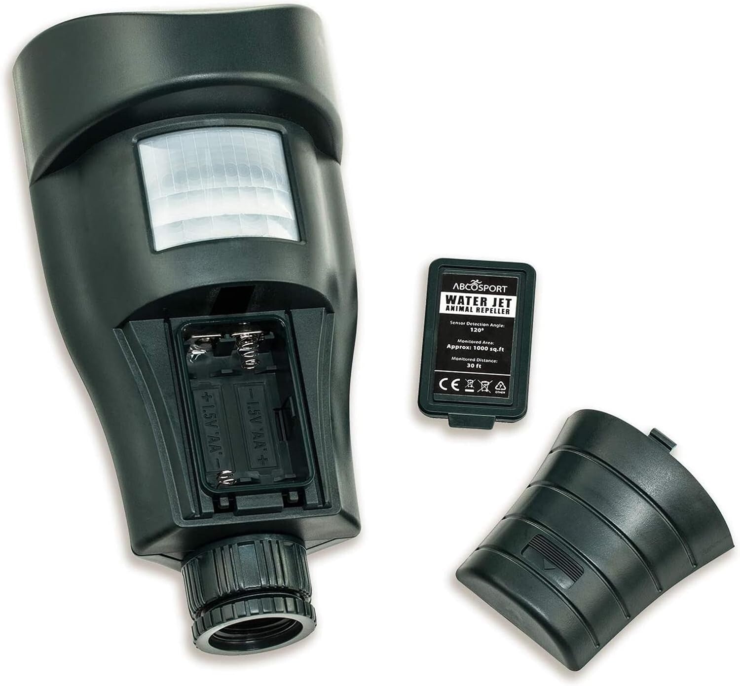 Humane Motion Activated Pet Deterrent Sprinkler Set - Protect Your Yard Safely