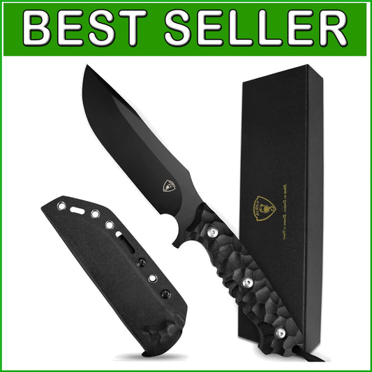 G10 Fixed Blade Survival Knife - 10.6" D2 Blade for Camping & Hunting Adventures