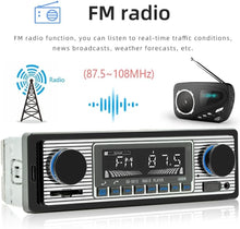 Load image into Gallery viewer, Advanced Retro Car Audio System with Bluetooth, Remote &amp; Appointment Assistant