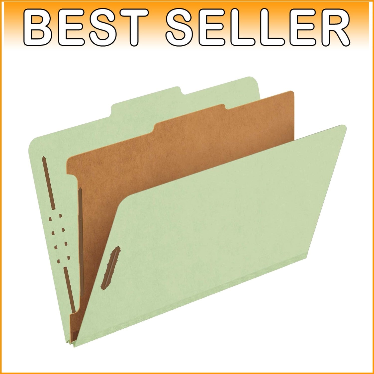 Durable 2/5 Tab Cut Recycled File Folders for Efficient Organization, 10-pack