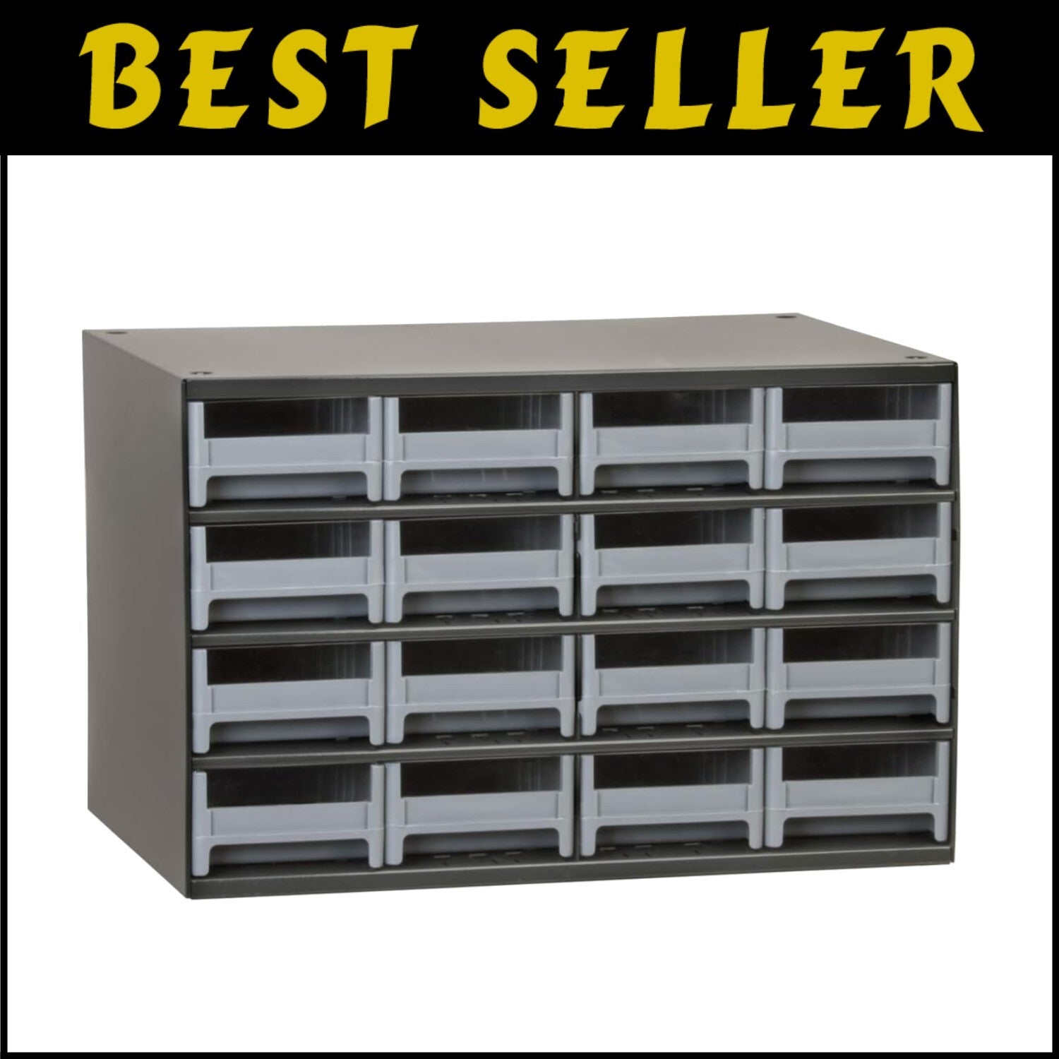 Durable Powder-Coated Steel Cabinet - Perfect for Organizing Tools & Hardware