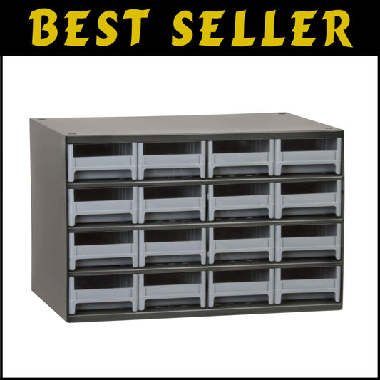 Durable Powder-Coated Steel Cabinet - Perfect for Organizing Tools & Hardware