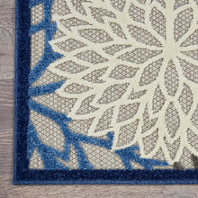 Load image into Gallery viewer, Stain-Resistant Blue Multicolor 9' x 12' Floral Outdoor Rug – Durable &amp; Stylish