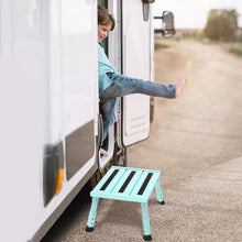 Load image into Gallery viewer, Portable Adjustable RV Step Stool - 1-Step Platform with Anti-Slip Rubber Feet