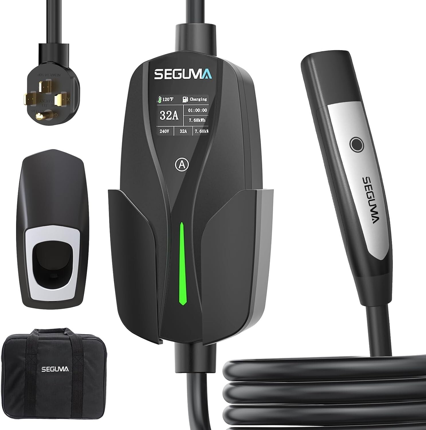 32Amp Level 2 EV Charger - 7.68kW NEMA 14-50 Plug for Rapid Tesla Charging