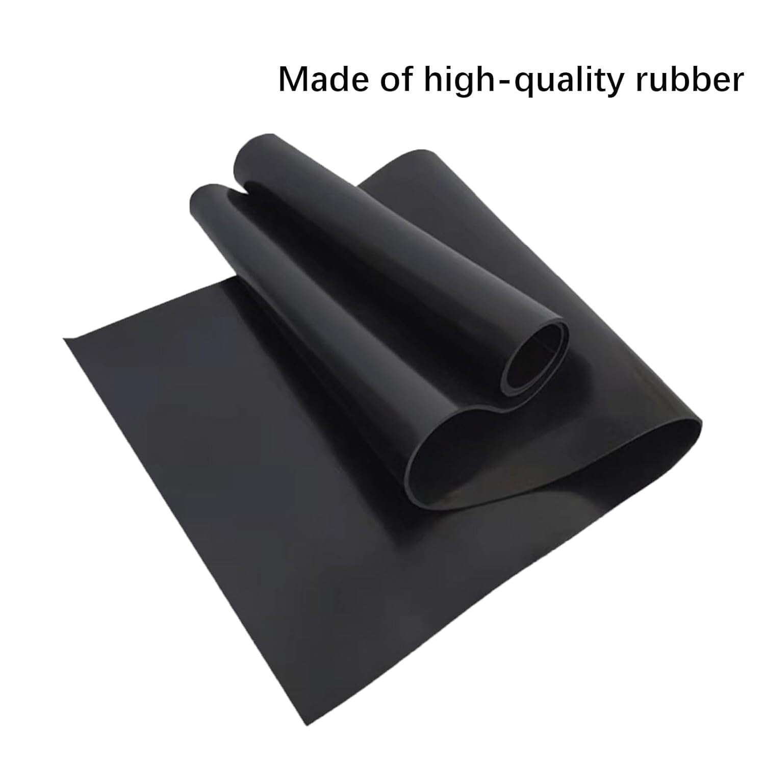 Flexible Solid Rubber Sheet 1/8" Thick - Ideal for Insulation & DIY Projects