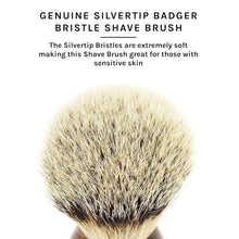 Load image into Gallery viewer, Premium 3-Band Silvertip Badger Brush with Chrome Base - Includes Stand