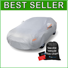 Load image into Gallery viewer, Durable 10-Layer w/ Zipper Access Car Cover - Waterproof for All Conditions