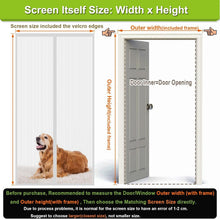 Load image into Gallery viewer, Magnetic Bug Screen Door – Heavy-Duty Mesh 48" x 96" Fits Doors Up to 46" x 94"