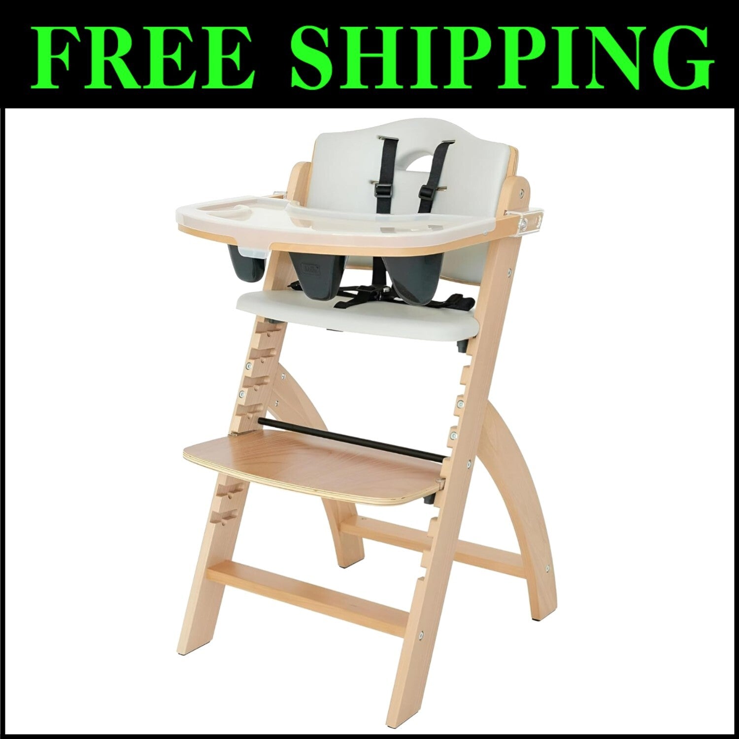 Stylish Adjustable High Chair for Toddlers - Easy Maintenance & Safety Features