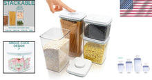 Load image into Gallery viewer, Modern 4-Piece Airtight Food Storage Set with Silicone Seal - Dishwasher Safe