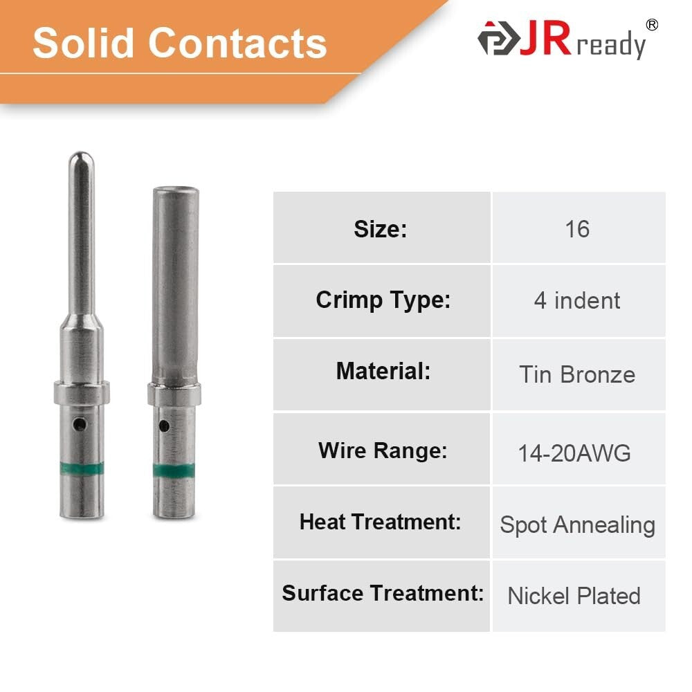 Reliable DT Deutsch Electrical Kit with Pin Connectors and Seal Plugs - Gray