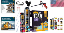 Load image into Gallery viewer, Expanding Spray Foam Insulation Kit for Gaps &amp; Cracks - 240 Board Feet Coverage