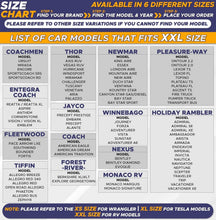 Load image into Gallery viewer, XX-Large Foldable RV Windshield Sunshade - Premium Reflective 240T Polyester