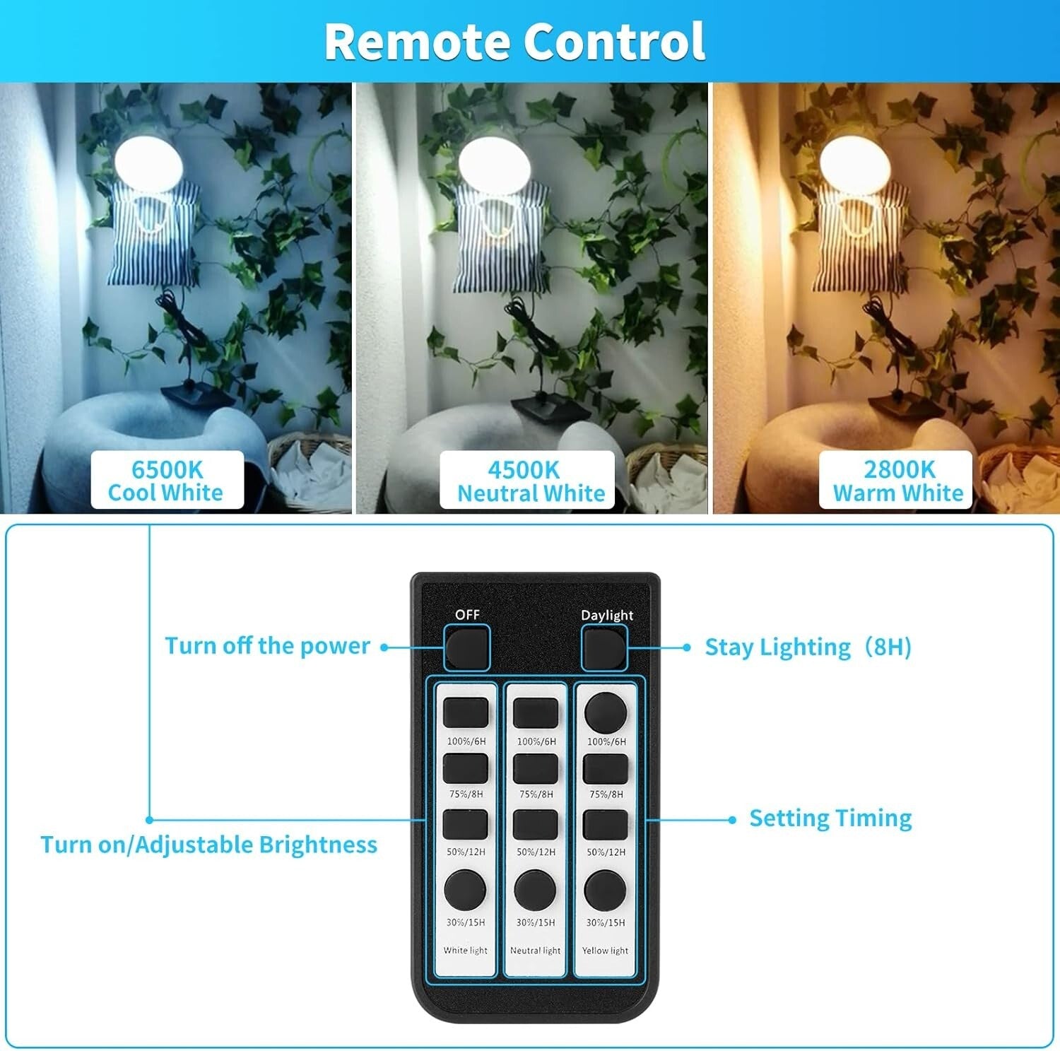 Adjustable Color Temperature Solar Pendant Light - Remote-Controlled & Dimmable