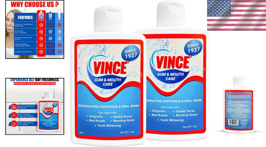 Mild Flavor Oral Rinse Powder for Fresh Breath & Gingivitis Relief - 2 Pack