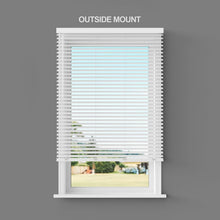 Load image into Gallery viewer, Custom Cut 2-Inch Faux Wood Blinds - Room Darkening, No Cords - 23" x 64"