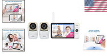 Load image into Gallery viewer, Baby Monitor with 7" Screen, Pan &amp; Tilt Cameras, 1000ft Range - Ultimate Safety