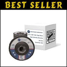 Load image into Gallery viewer, 4 1/2" Flap Discs with Premium Zirconia - 40 Grit for Efficient Angle Grinding