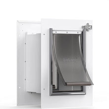 Load image into Gallery viewer, Durable Steel Frame Pet Door for Wall – Double Flap for Cats &amp; Dogs Up to 12 lbs